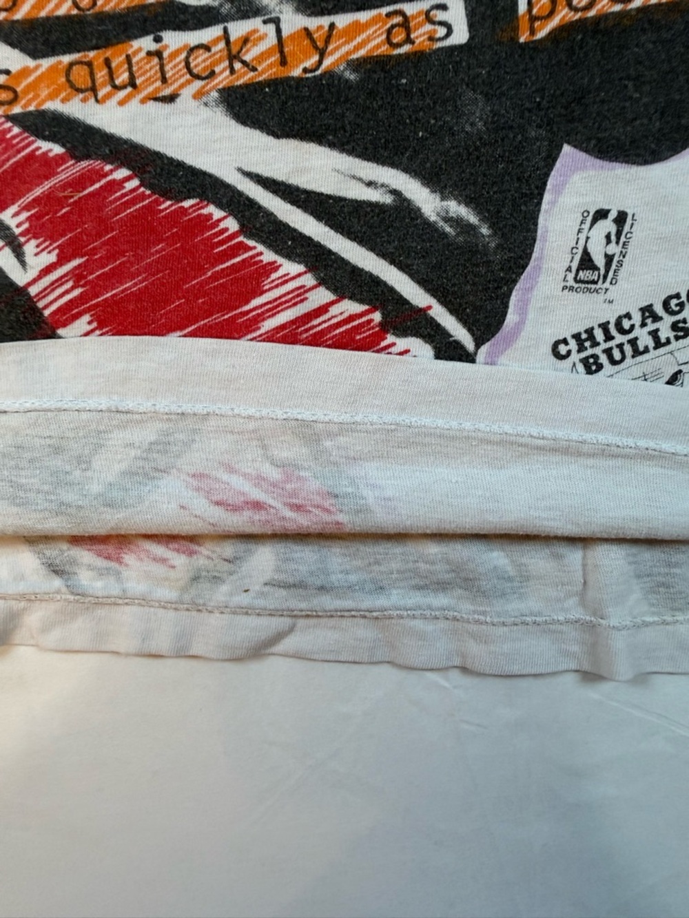 Vintage Chicago Bulls Michael Jordan All Over Print T-Shirt (Kids L) - Picture 9 of 11